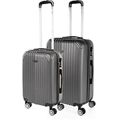 ITACA Koffer Set Mit Rollen In Groß Für Reisen Reisekoffer Set Aus Robuster Har ITACA Koffer Set Mit Rollen In Groß Für Reisen Reisekoffer Set Aus Robuster Har