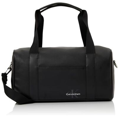 Calvin Jeans Herren Mono Logo Duffle 42 LV04G3054G Duffle, Schwarz (Black), One Size, Schwarz (Black), Einheitsgröße, Reisetasche Calvin Jeans Herren Mono Logo Duffle 42 LV04G3054G Duffle, Schwarz (Black), One Size, Schwarz (Black), Einheitsgröße, Reisetasche