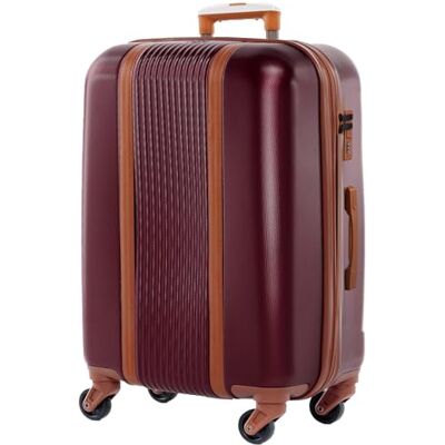 FERGÉ Handgepäck-Koffer Hartschale Milano Bordgepäck Rollkoffer 55 cm Reisekoffer Kabinen-Trolley 4 Rollen 100% ABS rot FERGÉ Handgepäck-Koffer Hartschale Milano Bordgepäck Rollkoffer 55 cm Reisekoffer Kabinen-Trolley 4 Rollen 100% ABS rot