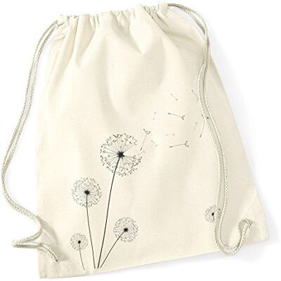 Autiga Turnbeutel Pusteblume Blume Hipster Beutel Tasche Jutebeutel Dandelion Gymsac Stringbag Drawstring Natur Autiga Turnbeutel Pusteblume Blume Hipster Beutel Tasche Jutebeutel Dandelion Gymsac Stringbag Drawstring Natur