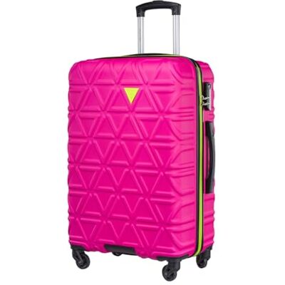 PUCCINI Koffer California Hartschalenkoffer Trolley Leicht Reisekoffer mit 4 Rollen M-L-XL (Rosa, L) PUCCINI Koffer California Hartschalenkoffer Trolley Leicht Reisekoffer mit 4 Rollen M-L-XL (Rosa, L)
