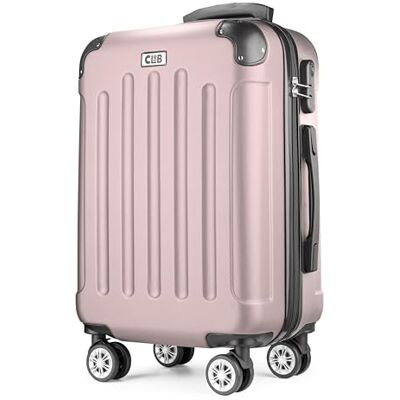 POSH Hartschalenkoffer Koffer & trolleys rollkoffer handgepäck reisekoffer mit Rollen Koffer groß, mittelgroß, klein ABS Leichter Kofferset 3 teilig im M-L-XL (Puderrosa, L) POSH Hartschalenkoffer Koffer & trolleys rollkoffer handgepäck reisekoffer mit Rollen Koffer groß, mittelgroß, klein ABS Leichter Kofferset 3 teilig im M-L-XL (Puderrosa, L)