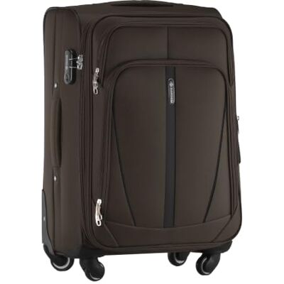Diamond Mittelgroßer Weichschalenkoffer M 24" – Braun, Codura 1200D, 360° Rollen, Zahlenschloss, Erweiterbar, 60–72 L, Leicht & Robust Diamond Mittelgroßer Weichschalenkoffer M 24" – Braun, Codura 1200D, 360° Rollen, Zahlenschloss, Erweiterbar, 60–72 L, Leicht & Robust
