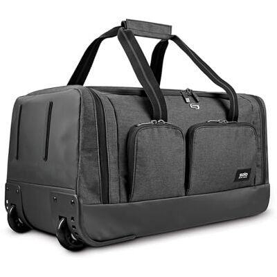 Solo New York Leroy Reisetasche mit Rollen, 49 l, Grau, 55,9 cm Solo New York Leroy Reisetasche mit Rollen, 49 l, Grau, 55,9 cm