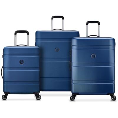 DELSEY Paris Airship 2.0-3er-Set Hartschalenkoffer Hellblau Robuste & leichte Schale, 2 Jahre Garantie, TSA-Schloss, Kofferset, 4 Doppelrollen, ABS DELSEY Paris Airship 2.0-3er-Set Hartschalenkoffer Hellblau Robuste & leichte Schale, 2 Jahre Garantie, TSA-Schloss, Kofferset, 4 Doppelrollen, ABS