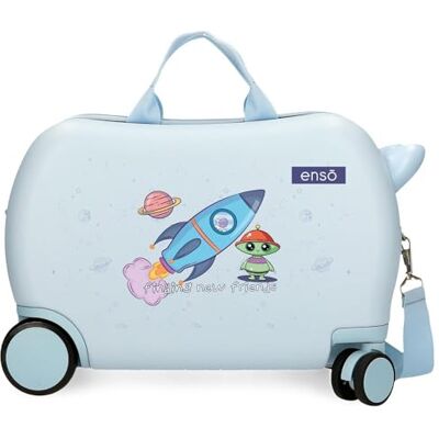 Enso New Friends Kinderkoffer, Blau, 45 x 31 x 20 cm, starr, 1,8 kg, seitlicher Kombinationsverschluss, ABS, 1,8 kg, 24,6 l, Handgepäck, blau, Talla única, Kinderkoffer Enso New Friends Kinderkoffer, Blau, 45 x 31 x 20 cm, starr, 1,8 kg, seitlicher Kombinationsverschluss, ABS, 1,8 kg, 24,6 l, Handgepäck, blau, Talla única, Kinderkoffer