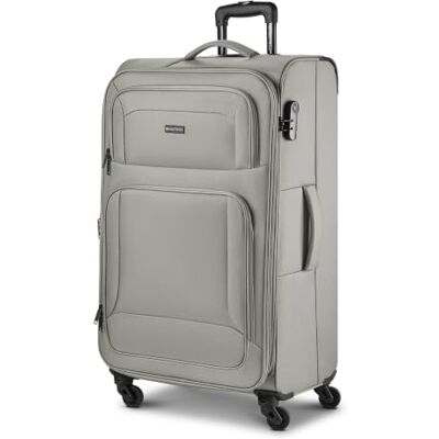 SMARTBOX großer Weichgepäck Check-in Koffer für Damen & Herren Großer XL Trolley 46 x 31 x 78 cm 4 Rollen & Zahlenschloss erweiterbar mit Dehnfalte leichte 3,6 kg (Edition 04) SMARTBOX großer Weichgepäck Check-in Koffer für Damen & Herren Großer XL Trolley 46 x 31 x 78 cm 4 Rollen & Zahlenschloss erweiterbar mit Dehnfalte leichte 3,6 kg (Edition 04)