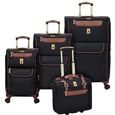 LONDON FOG Westminster 4-teiliges Set, Schwarz, Black, (Pack of 4), Westminster 4-teiliges Set LONDON FOG Westminster 4-teiliges Set, Schwarz, Black, (Pack of 4), Westminster 4-teiliges Set