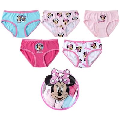 CERDÁ LIFE'S LITTLE MOMENTS Minnie-Maus-Höschen- und Kulturbeutel-Set – Mädchenunterwäsche, weiche und atmungsaktive Baumwolle, enthält 5 verstellbare und Bequeme Disney-Höschen und einen Kulturbeutel, Alter 4–5 Jahre CERDÁ LIFE'S LITTLE MOMENTS Minnie-Maus-Höschen- und Kulturbeutel-Set – Mädchenunterwäsche, weiche und atmungsaktive Baumwolle, enthält 5 verstellbare und Bequeme Disney-Höschen und einen Kulturbeutel, Alter 4–5 Jahre
