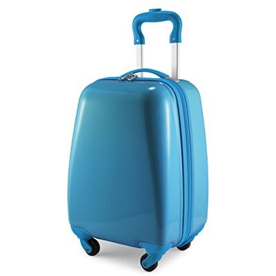 Hauptstadtkoffer for Kids Kindergepäck, Kinderkoffer, Hartschalenkoffer, Reise Trolley für Kinder, Handgepäck, 24 Liter, Cyanblau Hauptstadtkoffer for Kids Kindergepäck, Kinderkoffer, Hartschalenkoffer, Reise Trolley für Kinder, Handgepäck, 24 Liter, Cyanblau