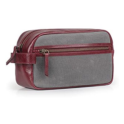 Londo Echtleder Reisetasche, Kulturtasche, Kosmetiktasche, Waschtasche – Unisex, Perfekt für Reisen & Alltag Londo Echtleder Reisetasche, Kulturtasche, Kosmetiktasche, Waschtasche – Unisex, Perfekt für Reisen & Alltag