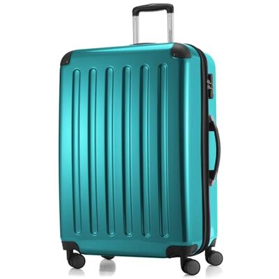 Hauptstadtkoffer Alex Großer Hartschalen-Koffer, TSA, 4 Doppel-Rollen, Trolley, Rollkoffer, Reisekoffer, Volumenerweiterung, 75 cm, 119 Liter, Türkis Hauptstadtkoffer Alex Großer Hartschalen-Koffer, TSA, 4 Doppel-Rollen, Trolley, Rollkoffer, Reisekoffer, Volumenerweiterung, 75 cm, 119 Liter, Türkis