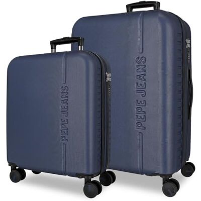 Pepe Jeans Montana Blue Gepäckset 55/68 cm Starres ABS Integrierter TSA-Verschluss 109 L 6.9 kg Ausziehbares Handgepäck Pepe Jeans Montana Blue Gepäckset 55/68 cm Starres ABS Integrierter TSA-Verschluss 109 L 6.9 kg Ausziehbares Handgepäck