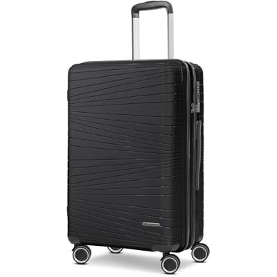 Franky Dallas 3.0 Hartschalen-Trolley mit 4 Rollen 65cm Ausgestattet mit TSA-Schloss, Dehnfalte, Leicht Carry on Luggage für Männer-Frauen Ideal für Flug-Geschäftsreisen Franky Dallas 3.0 Hartschalen-Trolley mit 4 Rollen 65cm Ausgestattet mit TSA-Schloss, Dehnfalte, Leicht Carry on Luggage für Männer-Frauen Ideal für Flug-Geschäftsreisen