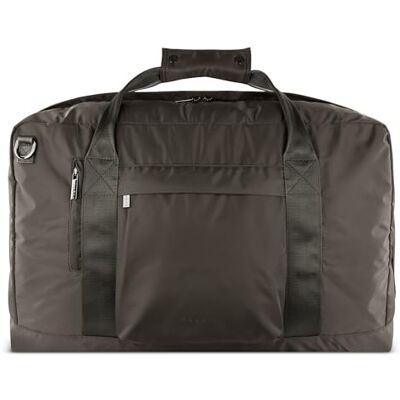 Bugatti Elia Herren-Reisetasche aus Nylon, Faltbare Weekender-Tasche mit Laptopfach ca. 17", braun Bugatti Elia Herren-Reisetasche aus Nylon, Faltbare Weekender-Tasche mit Laptopfach ca. 17", braun