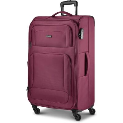 SMARTBOX großer Weichgepäck Check-in Koffer für Damen & Herren Großer XL Trolley 46 x 31 x 78 cm 4 Rollen & Zahlenschloss erweiterbar mit Dehnfalte leichte 3,6 kg (Edition 04) SMARTBOX großer Weichgepäck Check-in Koffer für Damen & Herren Großer XL Trolley 46 x 31 x 78 cm 4 Rollen & Zahlenschloss erweiterbar mit Dehnfalte leichte 3,6 kg (Edition 04)