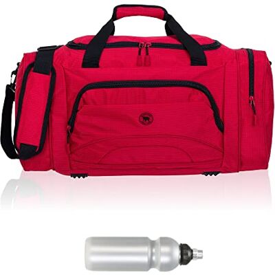 Elephant Sporttasche Color Big 55 cm Reisetasche 1296 Rot + Trinkflasche Damen Herren Saunatasche Tasche mit Nassfach Schuhfach Sport Fitness Sauna Reise Gym Bag sehr groß Elephant Sporttasche Color Big 55 cm Reisetasche 1296 Rot + Trinkflasche Damen Herren Saunatasche Tasche mit Nassfach Schuhfach Sport Fitness Sauna Reise Gym Bag sehr groß