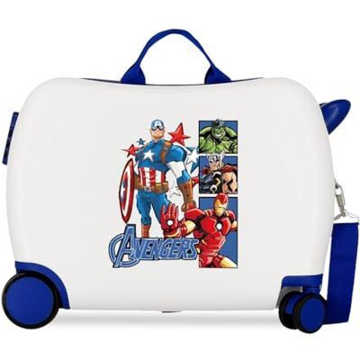 Disney Joumma Marvel Avengers Power Squad Kinderkoffer Weiß 50x38x20 cm Hartschale ABS Seitliches Zahlenschloss 34 l 2,1 kg 2 Doppelrollen Handgepäck Disney Joumma Marvel Avengers Power Squad Kinderkoffer Weiß 50x38x20 cm Hartschale ABS Seitliches Zahlenschloss 34 l 2,1 kg 2 Doppelrollen Handgepäck