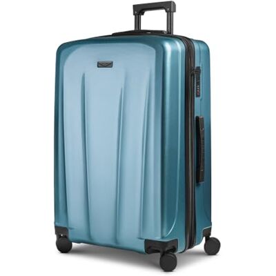 Police Check-in Koffer für Damen und Herren großer XL Trolley 50,5X 30 x 75 cm aus hochwertigem, stoßfestem ABS Material Erweiterbar & Teleskopgriff New York Serie Police Check-in Koffer für Damen und Herren großer XL Trolley 50,5X 30 x 75 cm aus hochwertigem, stoßfestem ABS Material Erweiterbar & Teleskopgriff New York Serie