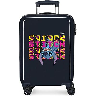 Disney Stitch Naughty Make a Face Blauer Kinderkoffer 50x38x20 cm Starres ABS Seitliches Zahlenschloss 34L 1,8 kg 4 Doppelrollen Handgepäck Disney Stitch Naughty Make a Face Blauer Kinderkoffer 50x38x20 cm Starres ABS Seitliches Zahlenschloss 34L 1,8 kg 4 Doppelrollen Handgepäck