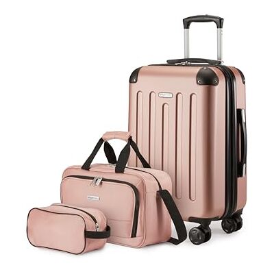 Amazon Hartschalenkoffer 3Stück, 4 Spinner-Räder, Roségold Amazon Hartschalenkoffer 3Stück, 4 Spinner-Räder, Roségold