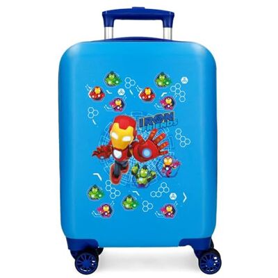 Disney Joumma Marvel Iron Friends Blauer Kabinenkoffer, 33 x 50 x 20 cm, starres ABS-Seitenkombinationsschloss 28.4L 2.3kg, 4 Doppelrollen Disney Joumma Marvel Iron Friends Blauer Kabinenkoffer, 33 x 50 x 20 cm, starres ABS-Seitenkombinationsschloss 28.4L 2.3kg, 4 Doppelrollen
