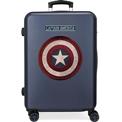 Marvel Avengers Captain America Mittlerer Koffer Blau 48x68x26 cms Hartschalen ABS Kombinationsschloss 70L 3,7Kgs 4 Doppelräder Marvel Avengers Captain America Mittlerer Koffer Blau 48x68x26 cms Hartschalen ABS Kombinationsschloss 70L 3,7Kgs 4 Doppelräder
