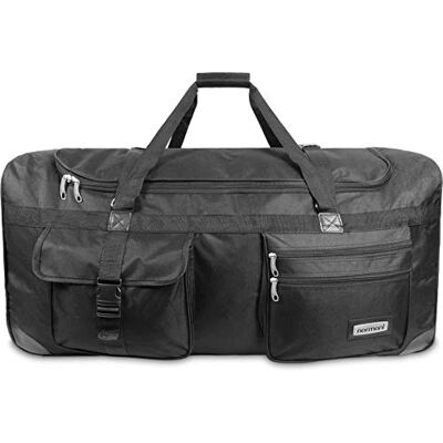 normani Stabile Reisetasche Trolley Big Size XL 80-150 Liter mit 2 Rollen –Robust und wasserabweisend Leichter Reisetrolley XL Tasche NEU Verschiedene Größen Schwarz / 100 Liter XXL normani Stabile Reisetasche Trolley Big Size XL 80-150 Liter mit 2 Rollen –Robust und wasserabweisend Leichter Reisetrolley XL Tasche NEU Verschiedene Größen Schwarz / 100 Liter XXL