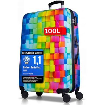 NOWI Hartschalenkoffer XL Groß 100L Volumen 158cm Gurtmaß 8 Rollen 360° drehbar Leichter Koffer mit Zahlenschloss & Teleskopgestänge Reisekoffer mit Rollen, Trolley (XL) NOWI Hartschalenkoffer XL Groß 100L Volumen 158cm Gurtmaß 8 Rollen 360° drehbar Leichter Koffer mit Zahlenschloss & Teleskopgestänge Reisekoffer mit Rollen, Trolley (XL)