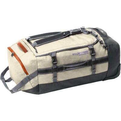 Eagle Cargo Hauler Reisetasche mit Rollen 130L Silber Allterrain-Räder, verstaubare Rucksacktragegurte, großes Hauptfach, kompakt in separater Tasche verstaubar, 130L Eagle Cargo Hauler Reisetasche mit Rollen 130L Silber Allterrain-Räder, verstaubare Rucksacktragegurte, großes Hauptfach, kompakt in separater Tasche verstaubar, 130L