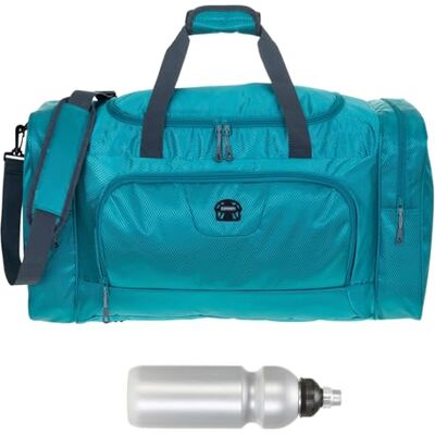 Elephant Sporttasche groß 55 cm Gym Bag Sport Trainer türkis 1243 +Flasche petrol Damen Herren Reisetasche Sauna Schwimmtasche Reise Arbeit Fitness Tasche Gymbag Sportstudio 40 L Elephant Sporttasche groß 55 cm Gym Bag Sport Trainer türkis 1243 +Flasche petrol Damen Herren Reisetasche Sauna Schwimmtasche Reise Arbeit Fitness Tasche Gymbag Sportstudio 40 L