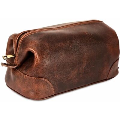 HLC Leder-Kulturbeutel für Herren, Herren, hochwertiges Echtleder, Rasierset, Organizer, Reisetasche, Tasche für Herren, große Größe, Braun, Kulturbeutel für Herren HLC Leder-Kulturbeutel für Herren, Herren, hochwertiges Echtleder, Rasierset, Organizer, Reisetasche, Tasche für Herren, große Größe, Braun, Kulturbeutel für Herren