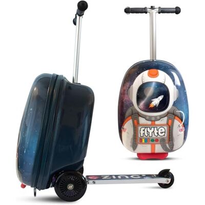 Flyte Scooter Koffer 2-in-1, 45 cm Reisekoffer Kinder, 25 Liter Fassungsvermögen Kinderkoffer Handgepäck, Reisetasche Kinder mit Rollen, Hartschalenkoffer Kinderreisetasche Sammie der Raumfahrer Flyte Scooter Koffer 2-in-1, 45 cm Reisekoffer Kinder, 25 Liter Fassungsvermögen Kinderkoffer Handgepäck, Reisetasche Kinder mit Rollen, Hartschalenkoffer Kinderreisetasche Sammie der Raumfahrer
