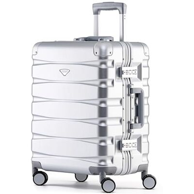 Flight Knight Premium Travel Suitcase 8 Spinner Wheels Built-in Side Lock Lightweight Aluminium Frame, ABS Hard Shell Carry on Check In Luggage Highly Durable Approved for Over 100 Airlines Flight Knight Premium Travel Suitcase 8 Spinner Wheels Built-in Side Lock Lightweight Aluminium Frame, ABS Hard Shell Carry on Check In Luggage Highly Durable Approved for Over 100 Airlines
