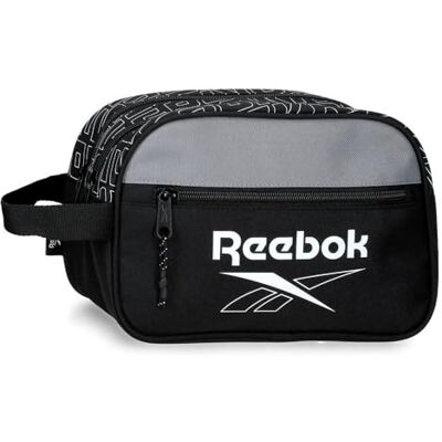 Reebok Stockton Zwei-Fächer Adaptierbare Kulturtasche Schwarz 26x16x12 cm Polyester by Joumma Bags Reebok Stockton Zwei-Fächer Adaptierbare Kulturtasche Schwarz 26x16x12 cm Polyester by Joumma Bags