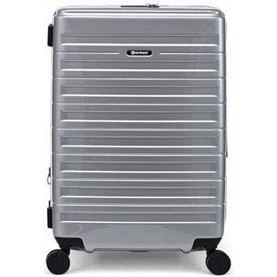 Eminent Voyager Koffer Mittelgroß 67x44x26 cm, Erweiterbar, Hartschalenkoffer, 4 Rollen, Leicht, TSA Schloss, 3,4 kg, 71L, Trolley Reisekoffer Rollkoffer Aufgabegepäck Silber Eminent Voyager Koffer Mittelgroß 67x44x26 cm, Erweiterbar, Hartschalenkoffer, 4 Rollen, Leicht, TSA Schloss, 3,4 kg, 71L, Trolley Reisekoffer Rollkoffer Aufgabegepäck Silber