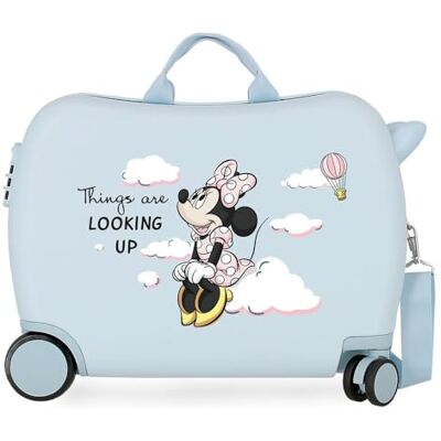 Disney Joumma Minnie Jolie & Fun Koffer für Kinder, Hellblau, 50 x 38 x 20 cm, Hartschale, Zahlenkombination, seitlicher Zahlenschloss, 34 l, 2,1 kg, 2 Doppelräder, Handgepäck Disney Joumma Minnie Jolie & Fun Koffer für Kinder, Hellblau, 50 x 38 x 20 cm, Hartschale, Zahlenkombination, seitlicher Zahlenschloss, 34 l, 2,1 kg, 2 Doppelräder, Handgepäck