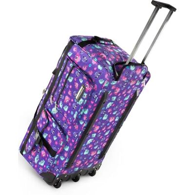 normani Reisetasche 80 L Reise-Trolley Jumbo XXL Big-Travel mit 3 Rollen und großem Hauptfach riesig, Leichter und Stabiler Trolley Crazy Owl XXL normani Reisetasche 80 L Reise-Trolley Jumbo XXL Big-Travel mit 3 Rollen und großem Hauptfach riesig, Leichter und Stabiler Trolley Crazy Owl XXL