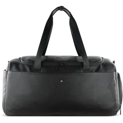 Bugatti Rico Reisetasche aus Kunstleder mit extra Schuhfach, Weekender mit ca. 40L, schwarz Bugatti Rico Reisetasche aus Kunstleder mit extra Schuhfach, Weekender mit ca. 40L, schwarz