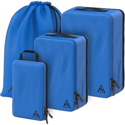 Well Traveled 3 x Kompressions-Verpackungswürfel für Reisen – Gepäck-Organizer, Koffer-Organizer und Rucksack-Organizer mit platzsparenden Reisetaschen zum Verpacken von Kleidung Well Traveled 3 x Kompressions-Verpackungswürfel für Reisen – Gepäck-Organizer, Koffer-Organizer und Rucksack-Organizer mit platzsparenden Reisetaschen zum Verpacken von Kleidung