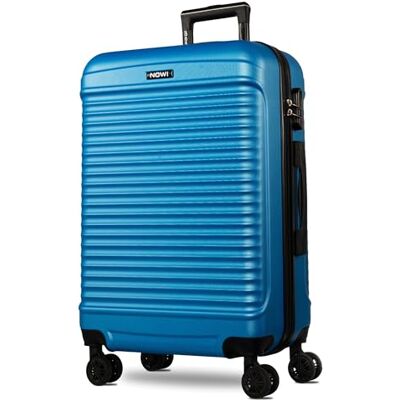 NOWI Las Palmas Koffer L – 59L Ultraleicht-Koffer, Mittelgroßer Hartschalenkoffer mit 8 Rollen 360° drehbar, Wasserabweisender Schalenkoffer mit Rollen (blau, L) NOWI Las Palmas Koffer L – 59L Ultraleicht-Koffer, Mittelgroßer Hartschalenkoffer mit 8 Rollen 360° drehbar, Wasserabweisender Schalenkoffer mit Rollen (blau, L)