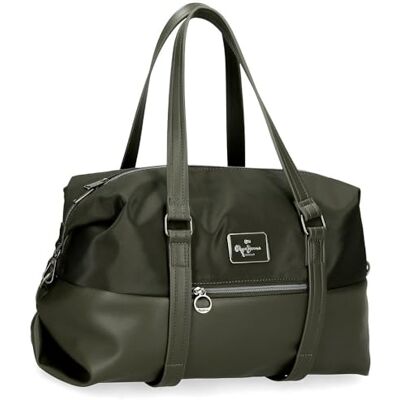 Pepe Jeans Christine Reisetasche, Grün, 40 x 25 x 20 cm, Polyester, mit Kunstlederdetails, 20 l, von Joumma Bags, grün, Talla única, Reisetasche Pepe Jeans Christine Reisetasche, Grün, 40 x 25 x 20 cm, Polyester, mit Kunstlederdetails, 20 l, von Joumma Bags, grün, Talla única, Reisetasche