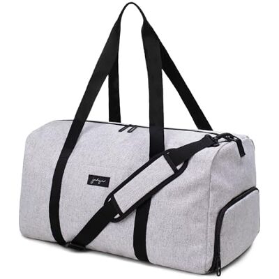 Jadyn B Weekender Bag 56 cm./ 52 L große Damen-Reisetasche/Sporttasche mit Schuhfach (Heather Gray) Jadyn B Weekender Bag 56 cm./ 52 L große Damen-Reisetasche/Sporttasche mit Schuhfach (Heather Gray)