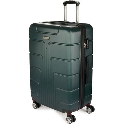 BRUBAKER Reisekoffer Miami Erweiterbarer Hartschalen Rollkoffer mit Zahlenschloss, 4 Rollen und Komfort Tragegriffen ABS Koffer 49 x 76,5 x 32 cm Hartschalenkoffer (XL Dunkelgrün) BRUBAKER Reisekoffer Miami Erweiterbarer Hartschalen Rollkoffer mit Zahlenschloss, 4 Rollen und Komfort Tragegriffen ABS Koffer 49 x 76,5 x 32 cm Hartschalenkoffer (XL Dunkelgrün)