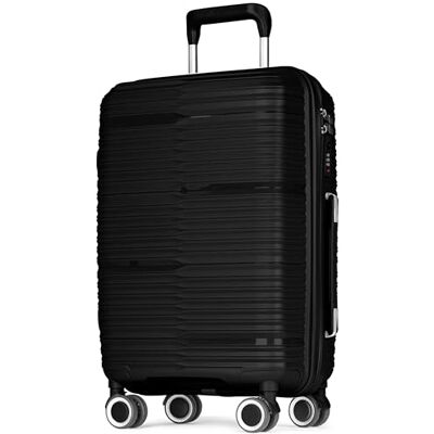 POSH Handgepäck Koffer 57x38x23 cm Leichter Hartschalenkoffer 2,5 kg aus Polypropylen 37L Kabinentrolley mit leisen 360° Zwillingsrollen Robuster Reisekoffer mit TSA Schloss POSH Handgepäck Koffer 57x38x23 cm Leichter Hartschalenkoffer 2,5 kg aus Polypropylen 37L Kabinentrolley mit leisen 360° Zwillingsrollen Robuster Reisekoffer mit TSA Schloss