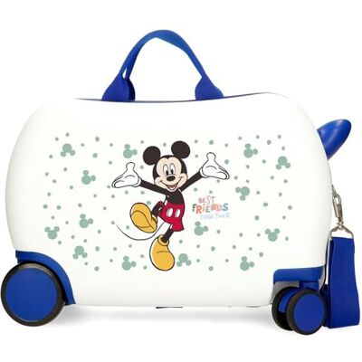 Disney Joumma Bags, Mickey Best Friends together, Kinderkoffer, Kabinenkoffer, aus ABS, Vier doppelte, multidirektional drehbare Räder, Seitliches Zahlenschloss, Praktischer Innenraum mit zwei Fächern Disney Joumma Bags, Mickey Best Friends together, Kinderkoffer, Kabinenkoffer, aus ABS, Vier doppelte, multidirektional drehbare Räder, Seitliches Zahlenschloss, Praktischer Innenraum mit zwei Fächern