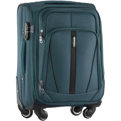 Diamond Weichschalen-Kabinenkoffer S 20" – Grün, Codura 1200D, 360° Rollen, Zahlenschloss, Erweiterbar, 40–50 L, Leicht & Robust Diamond Weichschalen-Kabinenkoffer S 20" – Grün, Codura 1200D, 360° Rollen, Zahlenschloss, Erweiterbar, 40–50 L, Leicht & Robust