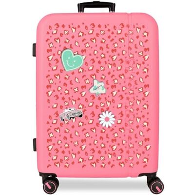 Pepe Jeans Evelyn mittelgroßer Koffer, 48 x 68 x 27 cm, robuster ABS-Kombinationsverschluss, integrierter 72L 3.48kg, 4 Doppelrollen, Handgepäck von Joumma Bags, Fuchsia Pepe Jeans Evelyn mittelgroßer Koffer, 48 x 68 x 27 cm, robuster ABS-Kombinationsverschluss, integrierter 72L 3.48kg, 4 Doppelrollen, Handgepäck von Joumma Bags, Fuchsia