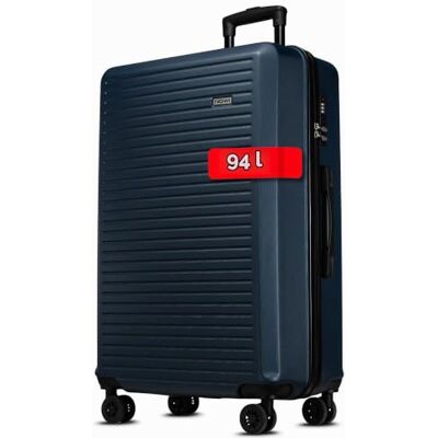 NOWI Koffer XL 94L – großer Hartschalen-Reisekoffer mit Rollen – robuster Trolley, Zahlenschloss, Ultraleicht, Suitcase Luggage rollkoffer groß 23kg (Navy Blau, XL) NOWI Koffer XL 94L – großer Hartschalen-Reisekoffer mit Rollen – robuster Trolley, Zahlenschloss, Ultraleicht, Suitcase Luggage rollkoffer groß 23kg (Navy Blau, XL)