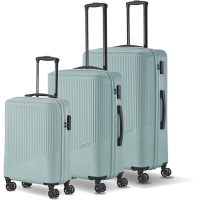 Travelite 4-Rad Koffer Set 3 teilig Größen L/M/S, Gepäck Serie Bali: ABS Hartschalen Trolleys mit TSA Kombinationsschloss (Handgepäck Koffer ohne TSA) Travelite 4-Rad Koffer Set 3 teilig Größen L/M/S, Gepäck Serie Bali: ABS Hartschalen Trolleys mit TSA Kombinationsschloss (Handgepäck Koffer ohne TSA)